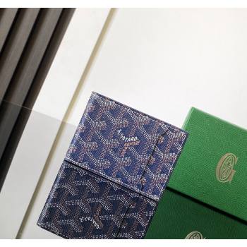 Goyard Insert Victoire Card Wallet Navy Blue 2024 GY3315 (ZHANG-240920107)