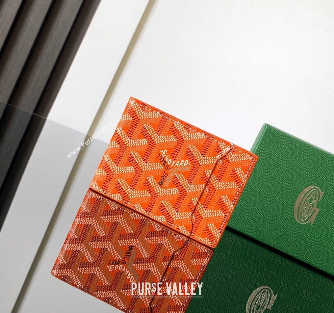 Goyard Insert Victoire Card Wallet Orange 2024 GY3315 (ZHANG-240920109)