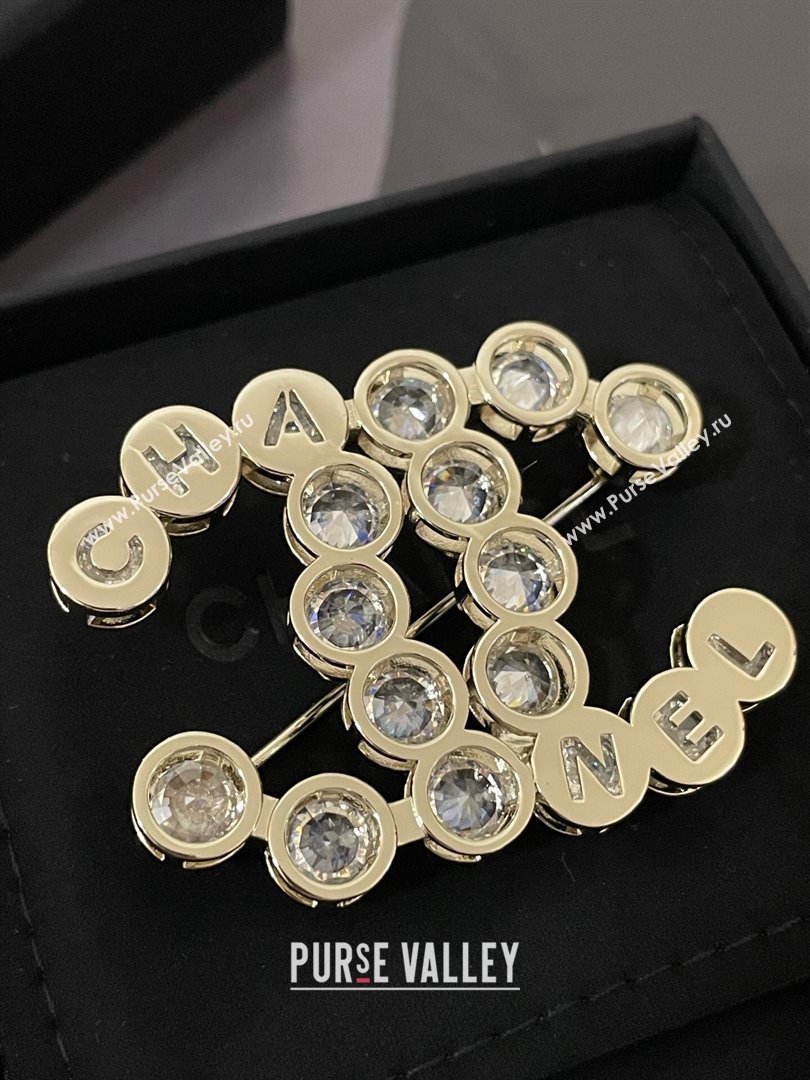 Chanel Crystals Brooch CH101030 Gold 2024 (YF-24101030)