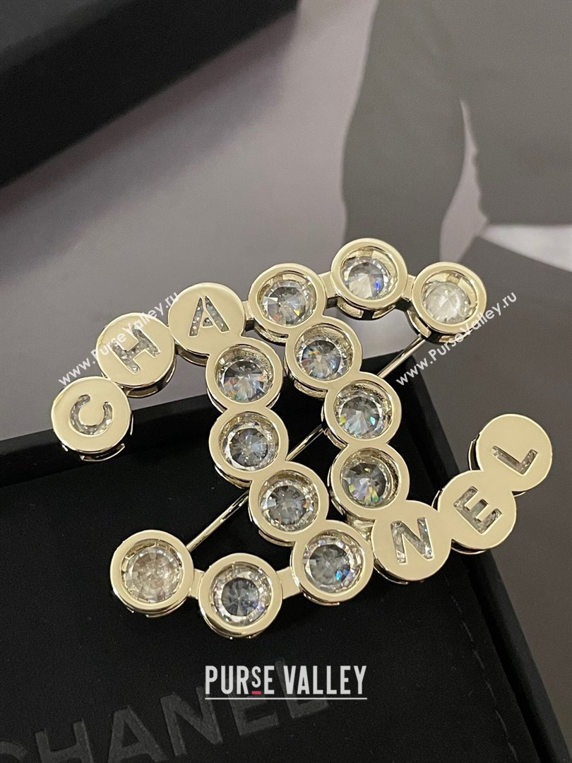 Chanel Crystals Brooch CH101030 Gold 2024 (YF-24101030)