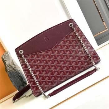 Goyard Rouette Structure PM Bag 8818 Burgundy 2023 Top (ZH-239638)