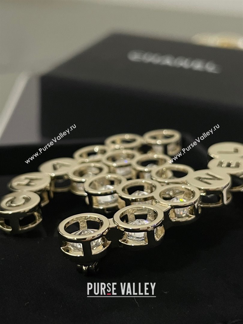 Chanel Crystals Brooch CH101030 Gold 2024 (YF-24101030)