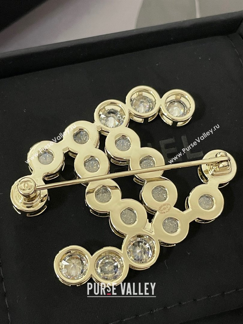 Chanel Crystals Brooch CH101030 Gold 2024 (YF-24101030)