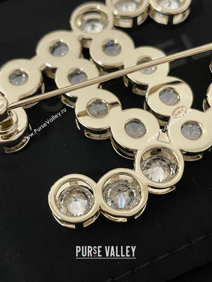 Chanel Crystals Brooch CH101030 Gold 2024 (YF-24101030)