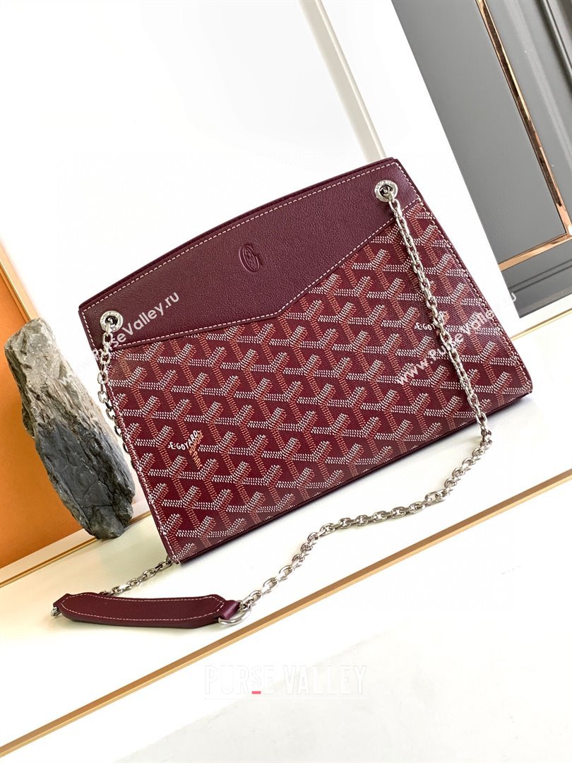 Goyard Rouette Structure PM Bag 8818 Burgundy 2023 Top (ZH-239638)