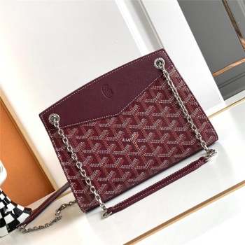 Goyard Rouette Structure Mini Bag 8818 Burgundy 2023 Top (ZH-239637)