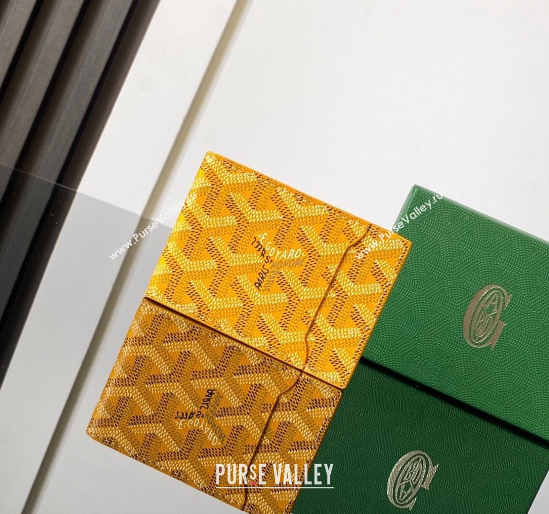 Goyard Insert Victoire Card Wallet Yellow 2024 GY3315 (ZHANG-240920112)