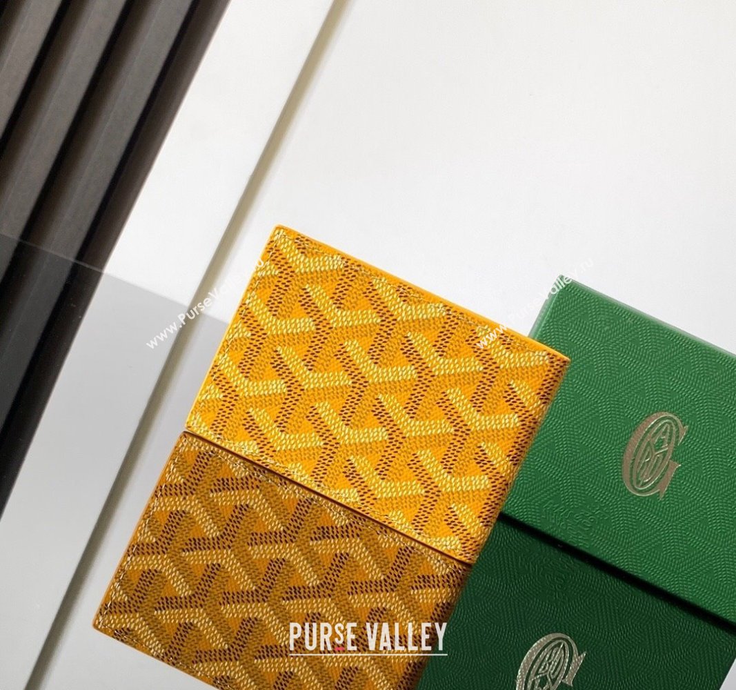 Goyard Insert Victoire Card Wallet Yellow 2024 GY3315 (ZHANG-240920112)