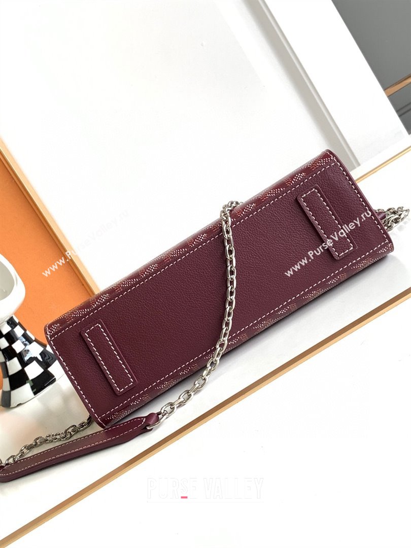 Goyard Rouette Structure Mini Bag 8818 Burgundy 2023 Top (ZH-239637)