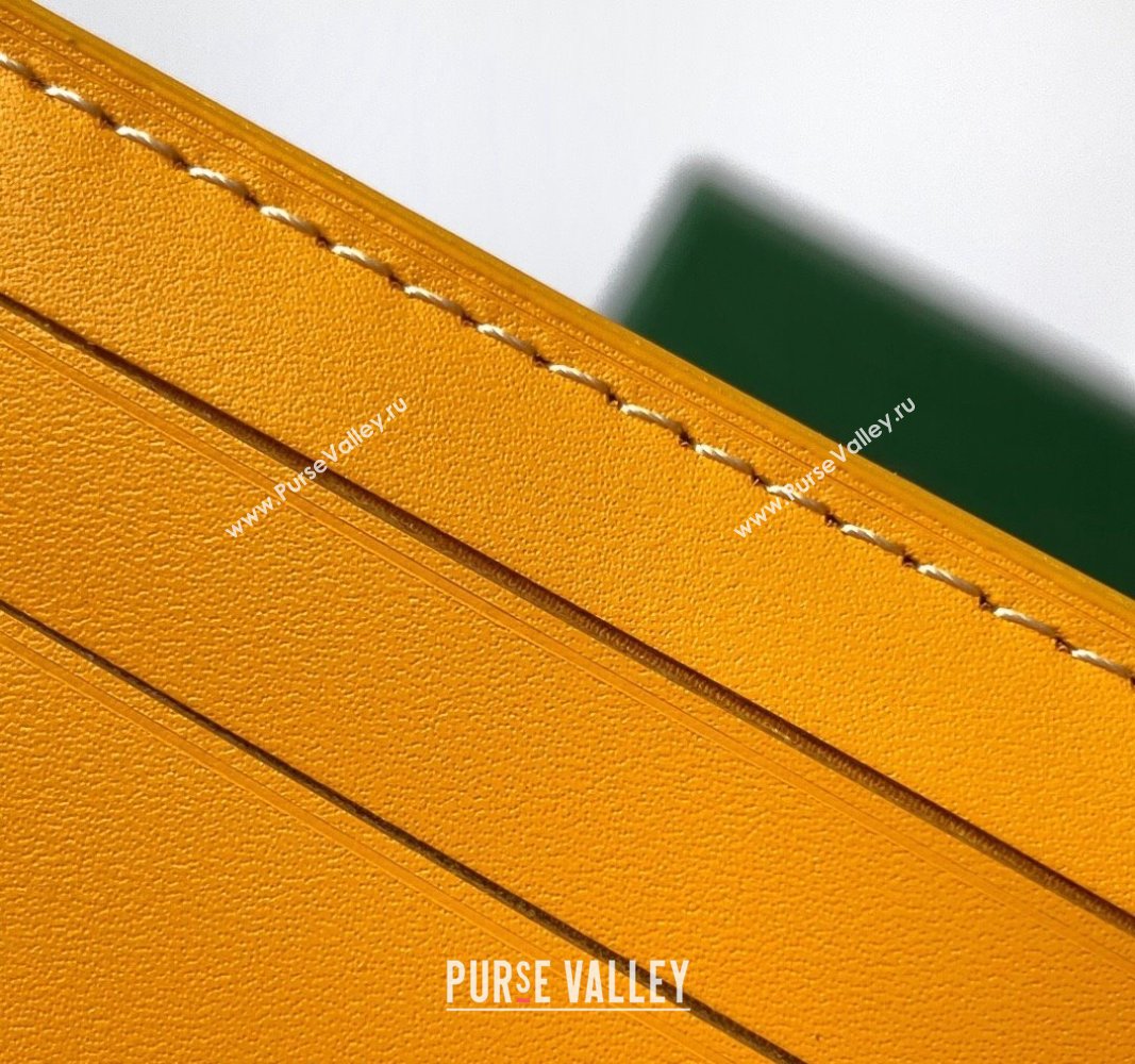 Goyard Insert Victoire Card Wallet Yellow 2024 GY3315 (ZHANG-240920112)