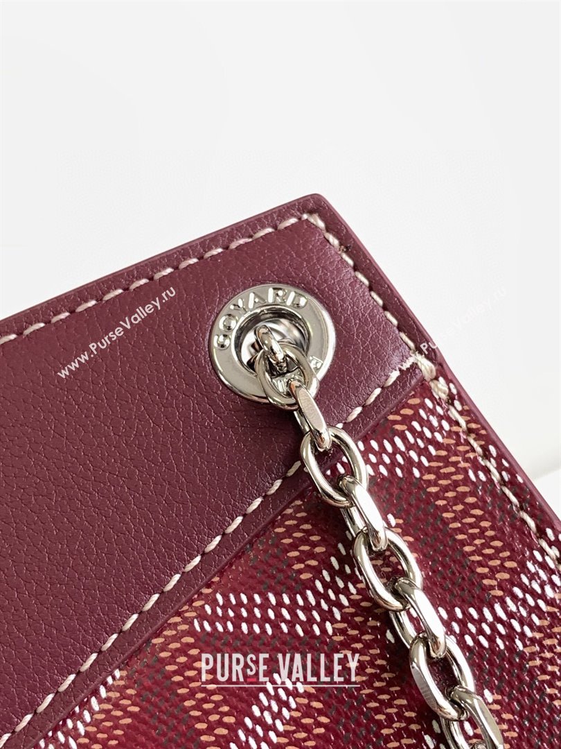 Goyard Rouette Structure Mini Bag 8818 Burgundy 2023 Top (ZH-239637)