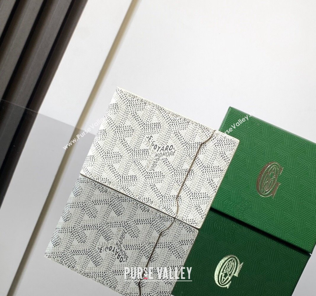 Goyard Insert Victoire Card Wallet White 2024 GY3315 (ZHANG-240920114)