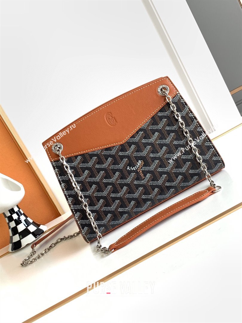 Goyard Rouette Structure Mini Bag 8818 Black/Brown 2023 Top (ZH-239639)