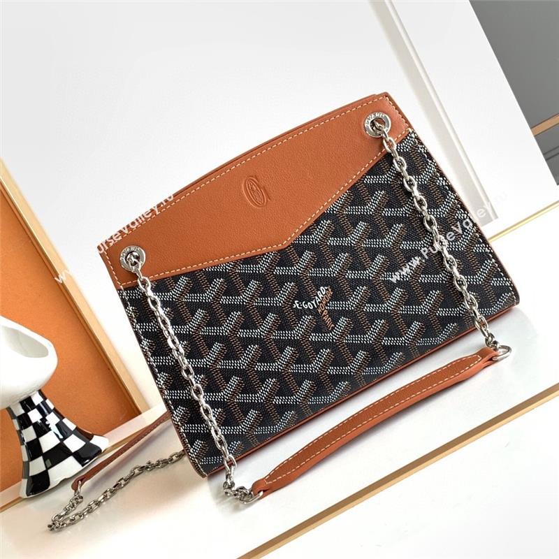 Goyard Rouette Structure Mini Bag 8818 Black/Brown 2023 Top (ZH-239639)