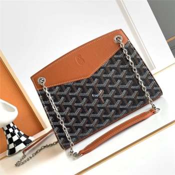 Goyard Rouette Structure Mini Bag 8818 Black/Brown 2023 Top (ZH-239639)