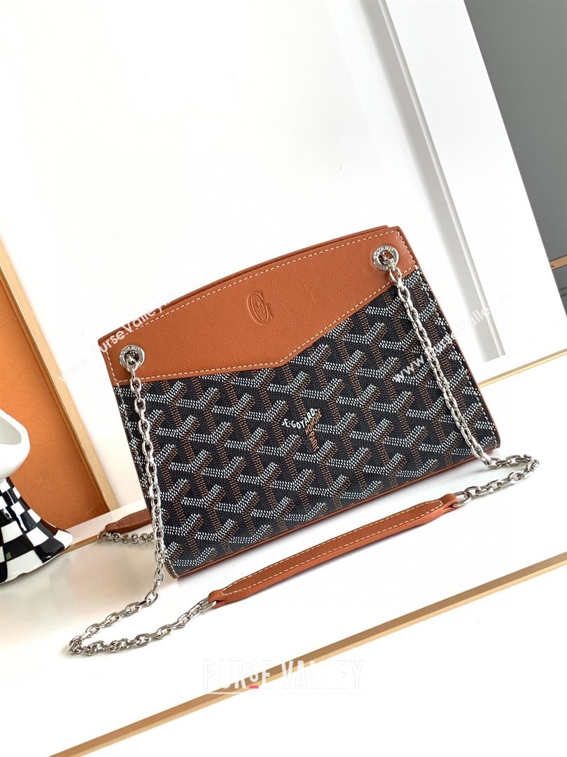 Goyard Rouette Structure Mini Bag 8818 Black/Brown 2023 Top (ZH-239639)