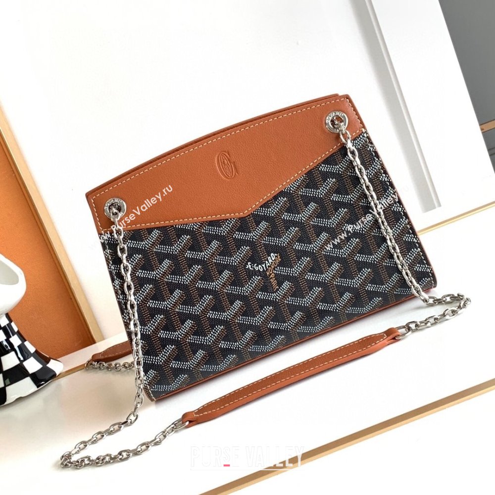 Goyard Rouette Structure Mini Bag 8818 Black/Brown 2023 Top (ZH-239639)