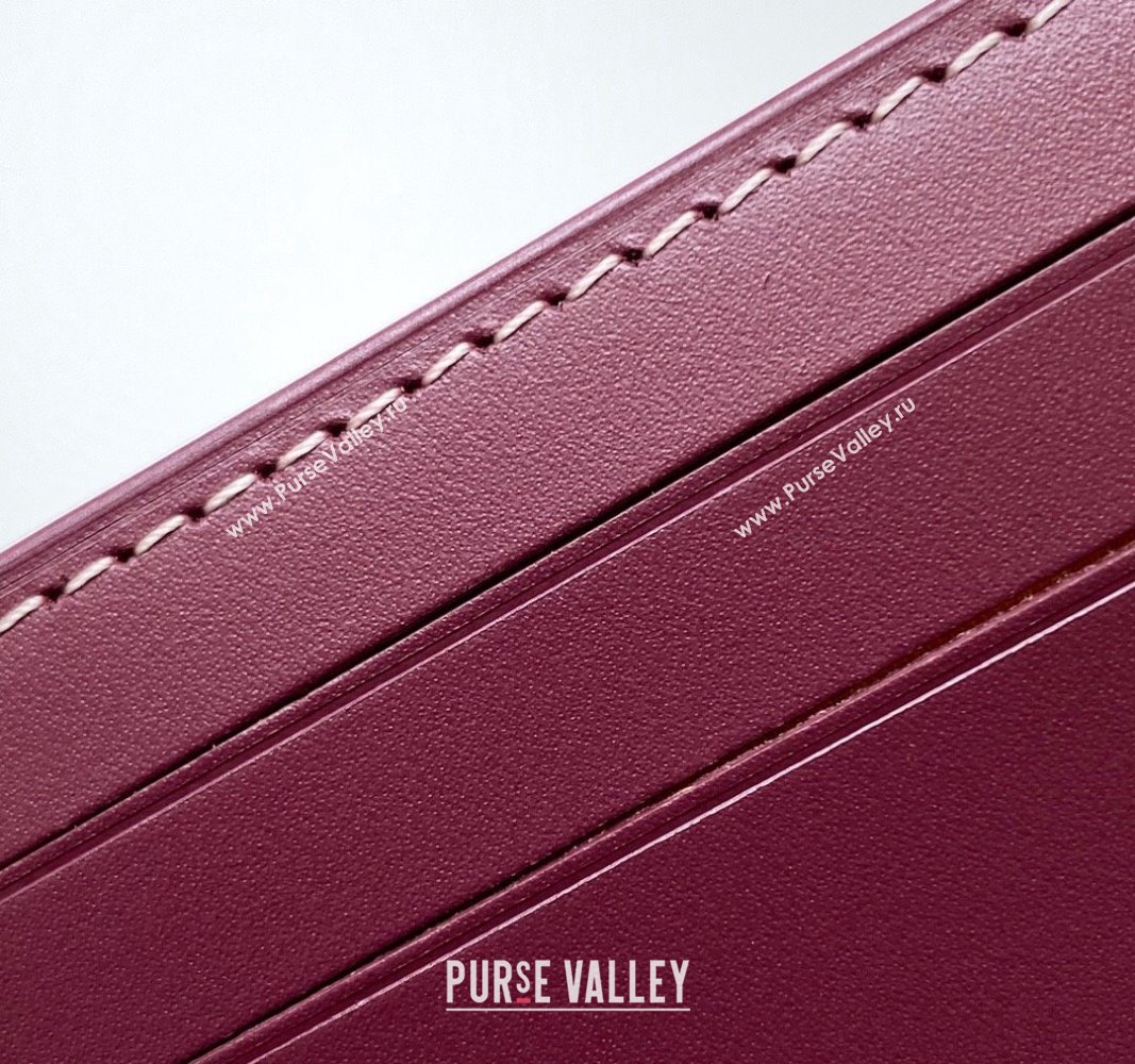 Goyard Insert Victoire Card Wallet Burgundy 2024 GY3315 (ZHANG-240920115)