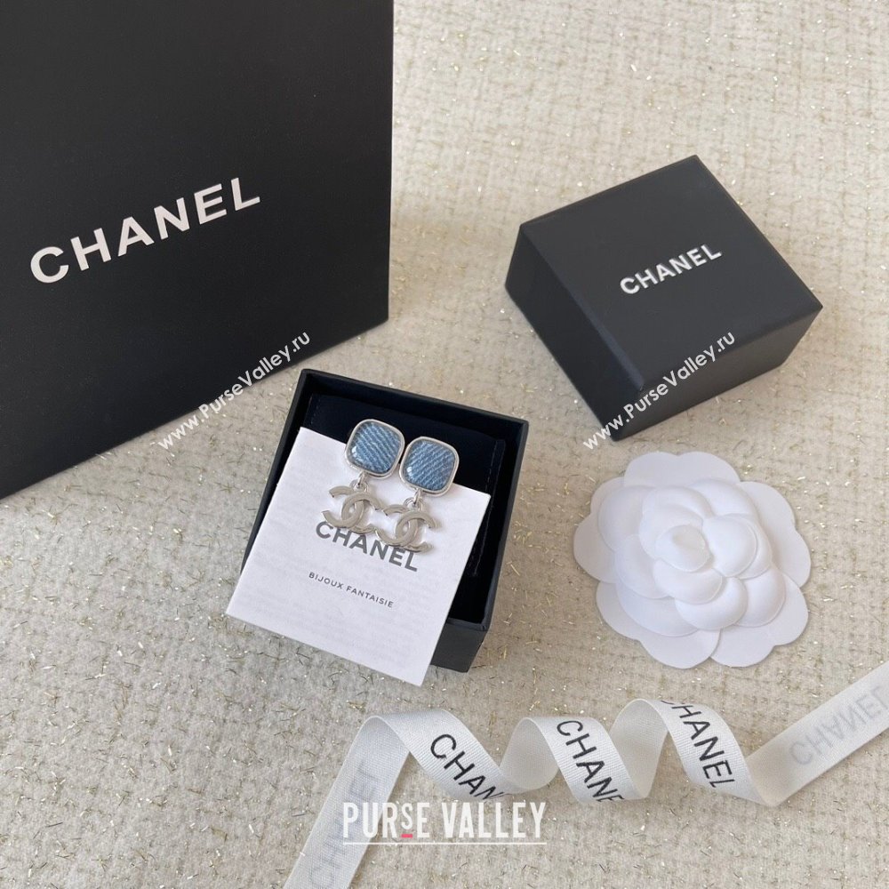 Chanel Earrings CH101034 Gold/Blue 2024 (YF-24101034)