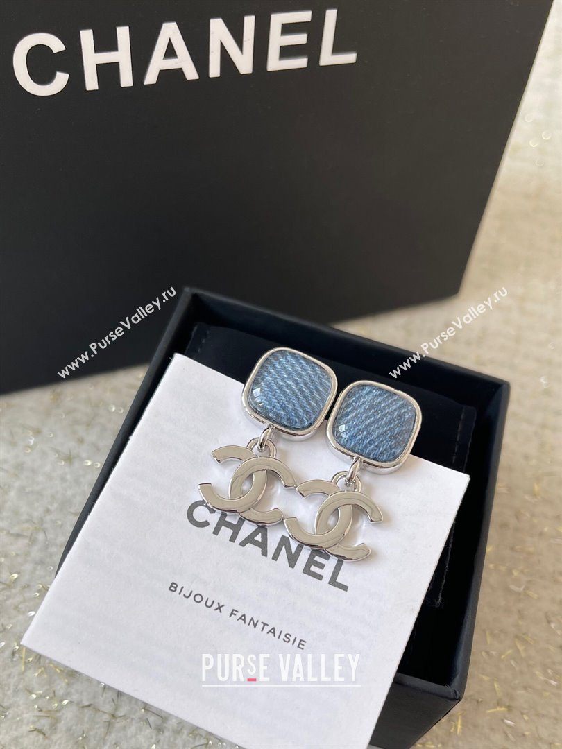 Chanel Earrings CH101034 Gold/Blue 2024 (YF-24101034)