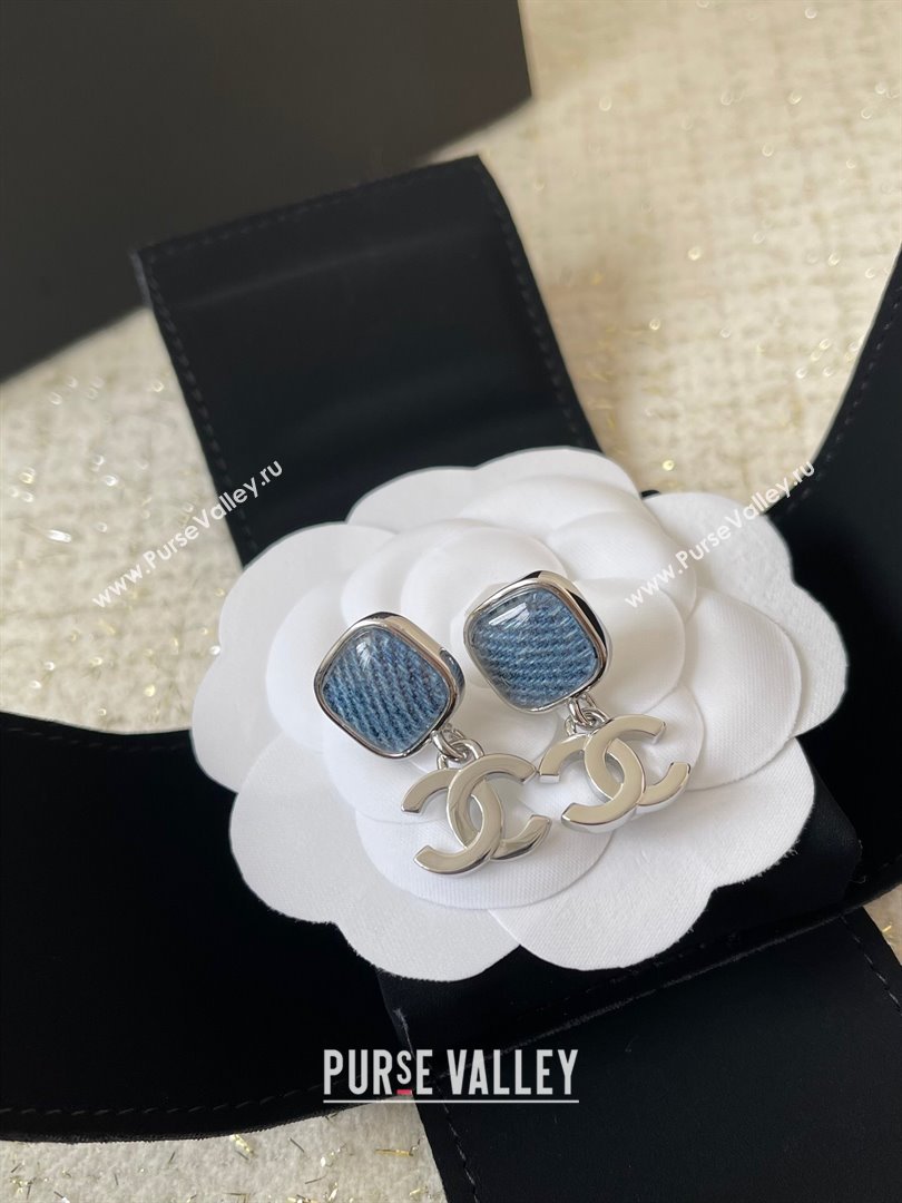 Chanel Earrings CH101034 Gold/Blue 2024 (YF-24101034)