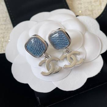 Chanel Earrings CH101034 Gold/Blue 2024 (YF-24101034)