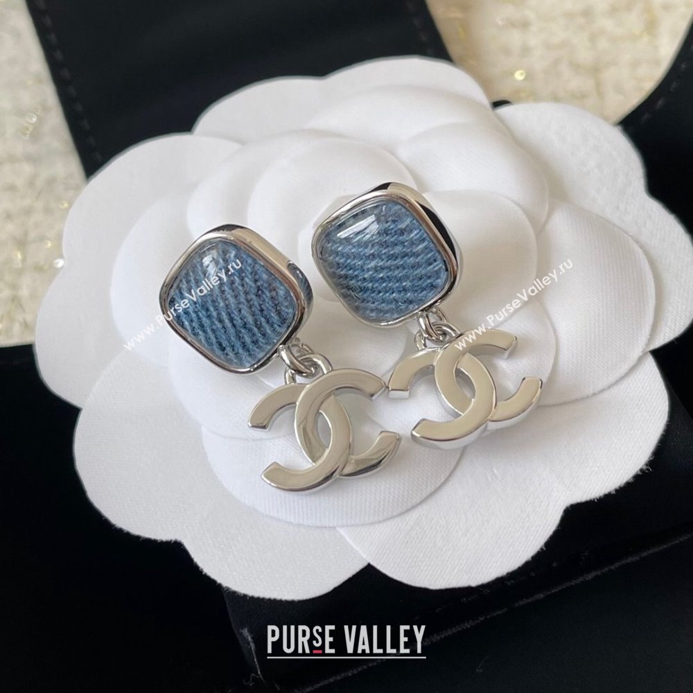 Chanel Earrings CH101034 Gold/Blue 2024 (YF-24101034)