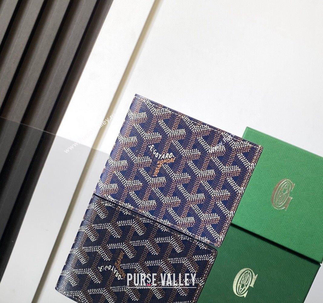 Goyard Saint-Florentin Compact Wallet Navy Blue 2024 GY3311 (ZHANG-240920118)