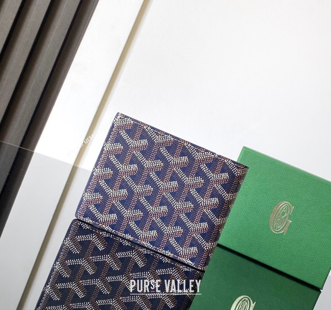 Goyard Saint-Florentin Compact Wallet Navy Blue 2024 GY3311 (ZHANG-240920118)