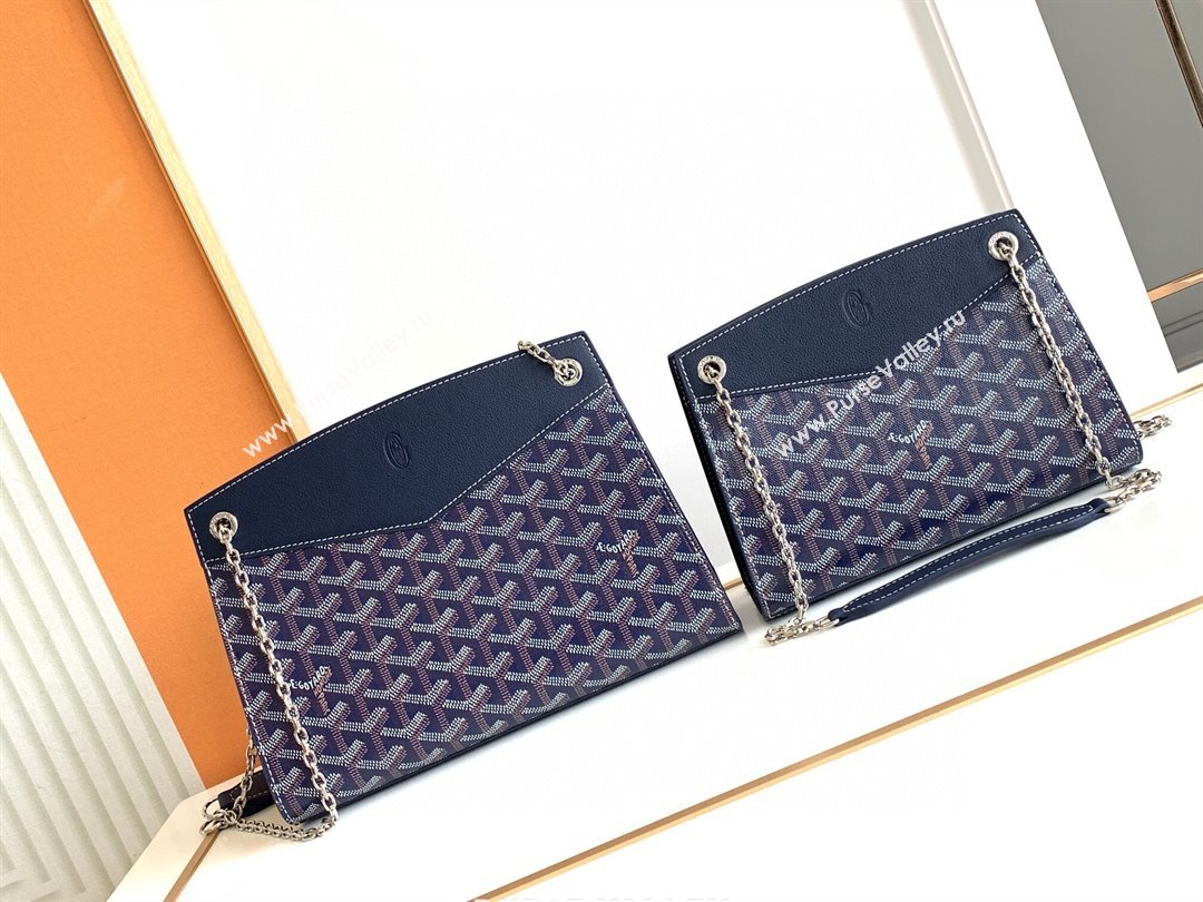 Goyard Rouette Structure Mini Bag 8818 Deep Blue 2023 Top (ZH-239626)