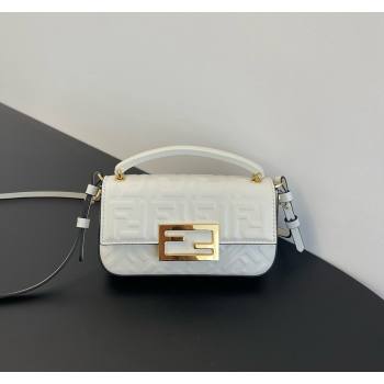 Fendi Baguette Phone Bag in Calf Leather White 2024 (AF-24031101)