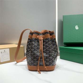 Goyard Petit Flot Bucket Bag 020196 Black/Brown 2023 Top (ZH-239606)