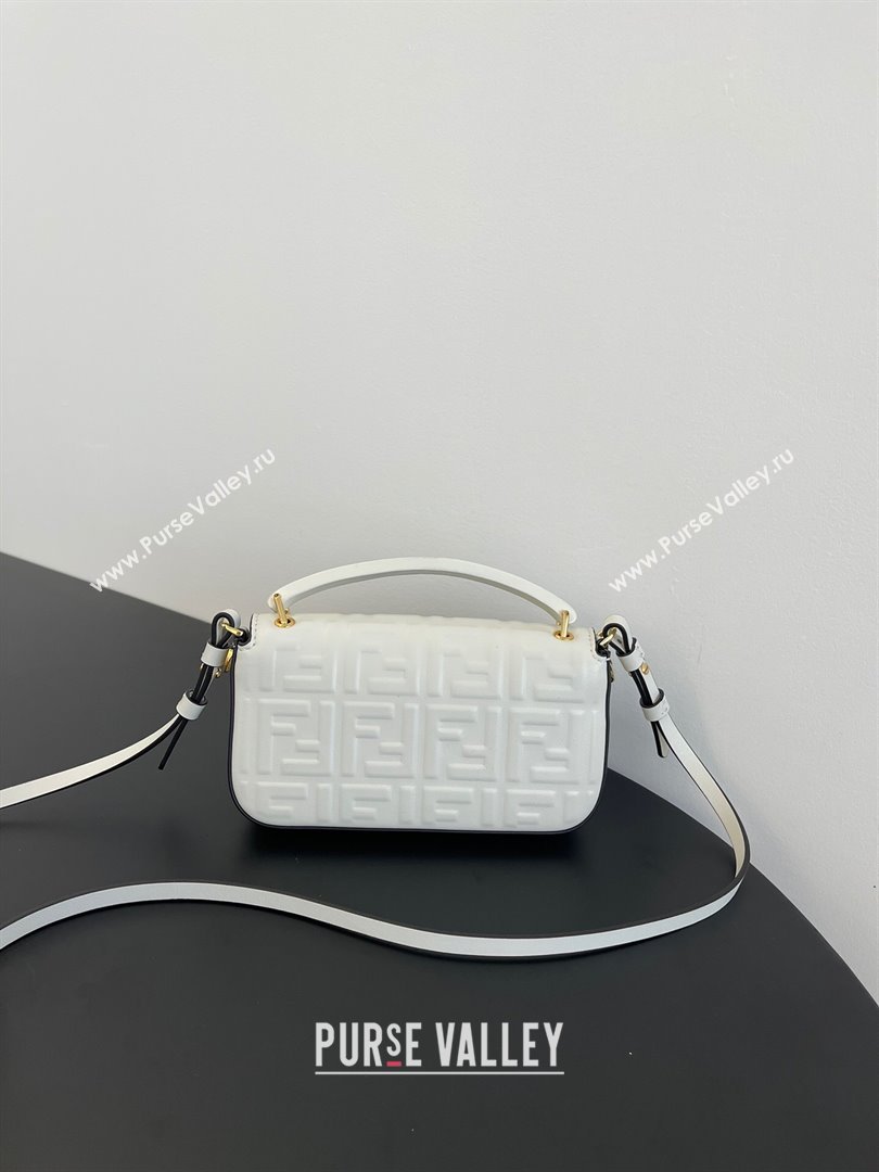 Fendi Baguette Phone Bag in Calf Leather White 2024 (AF-24031101)