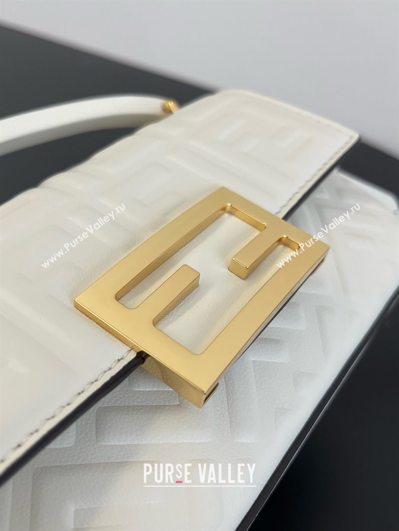 Fendi Baguette Phone Bag in Calf Leather White 2024 (AF-24031101)