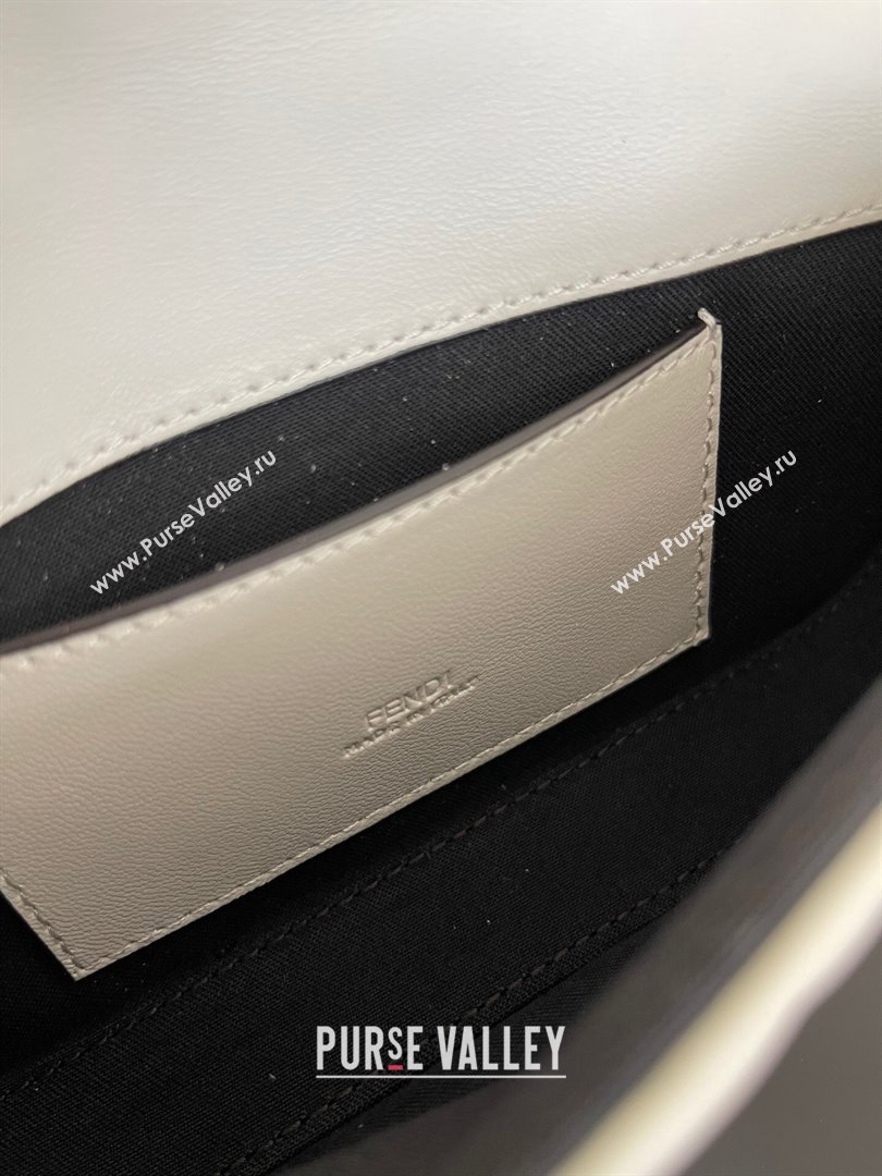 Fendi Baguette Phone Bag in Calf Leather White 2024 (AF-24031101)