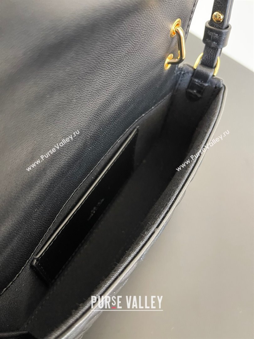 Fendi Baguette Phone Bag in Calf Leather Black 2024 (AF-24031102)