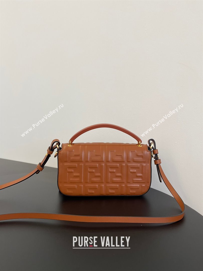 Fendi Baguette Phone Bag in Calf Leather Brown 2024 (AF-24031103)