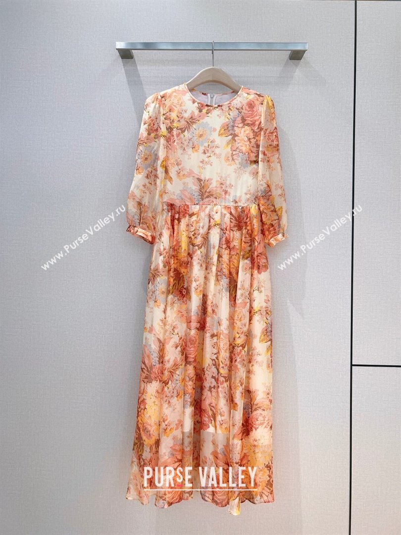 Zimmermann Silk Dress Z9701 Orange 2023 (Q-239701)