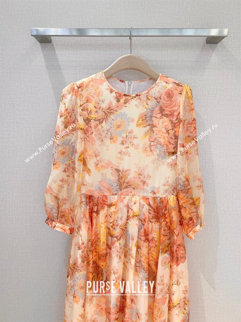 Zimmermann Silk Dress Z9701 Orange 2023 (Q-239701)