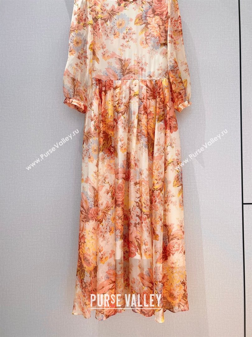 Zimmermann Silk Dress Z9701 Orange 2023 (Q-239701)