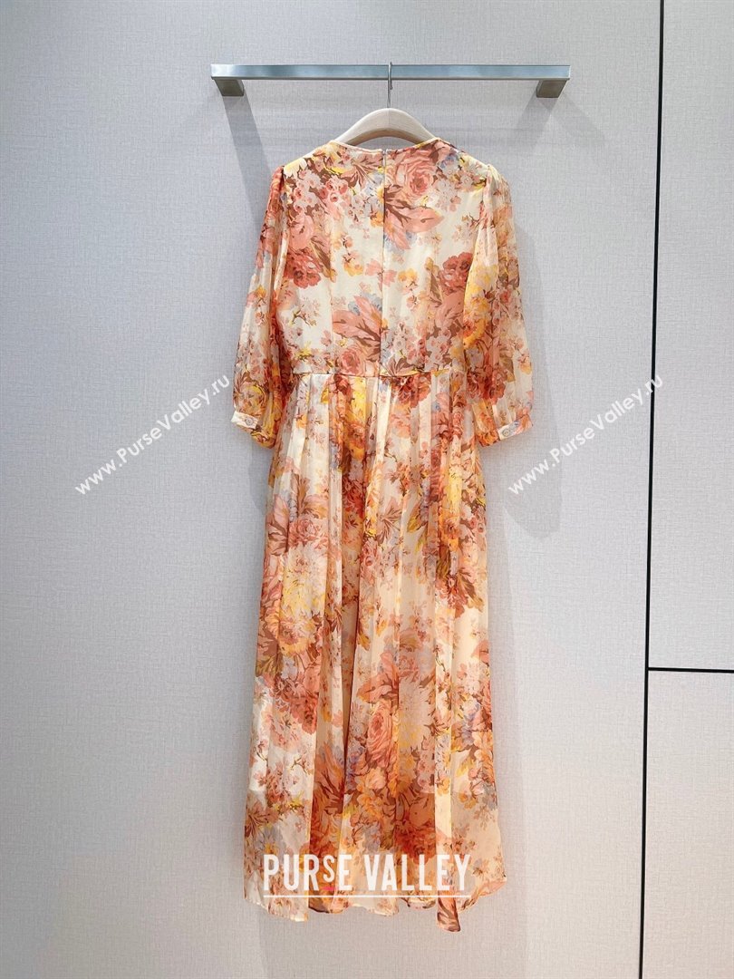 Zimmermann Silk Dress Z9701 Orange 2023 (Q-239701)