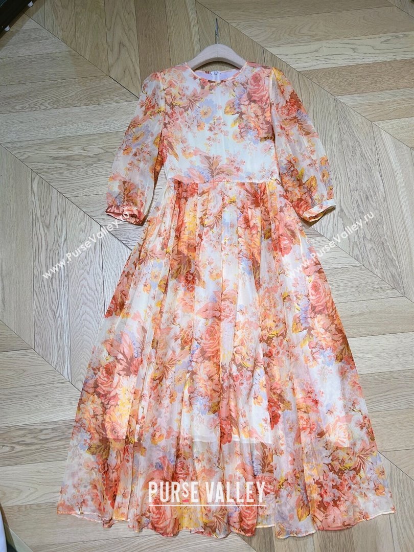 Zimmermann Silk Dress Z9701 Orange 2023 (Q-239701)