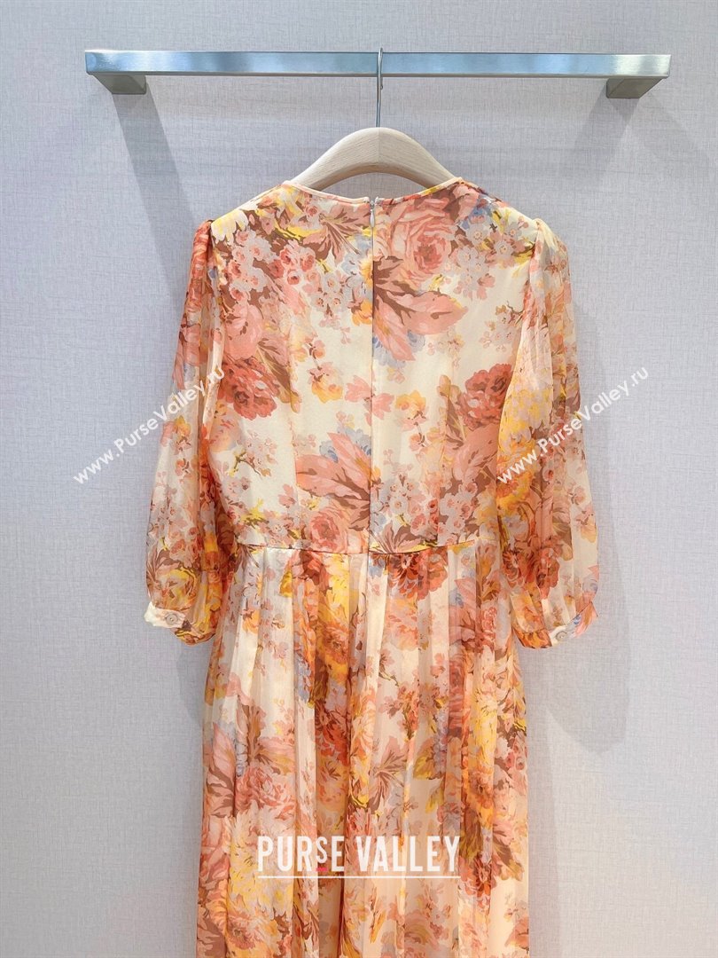 Zimmermann Silk Dress Z9701 Orange 2023 (Q-239701)