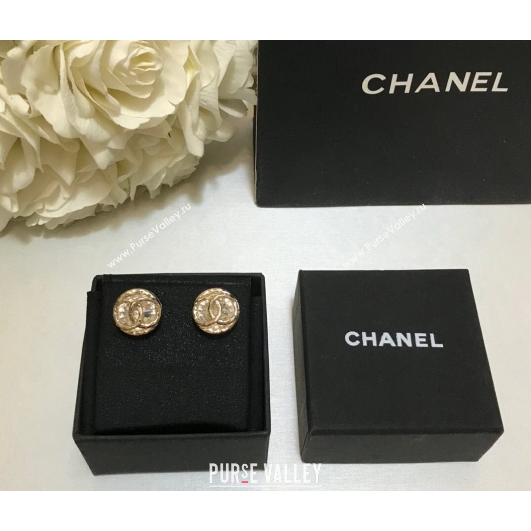 Chanel CC Stud Earrings Gold 2021 082501 (YF-21082501)