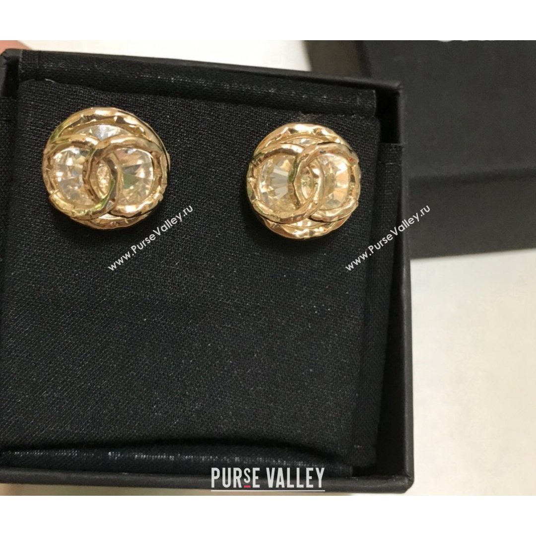 Chanel CC Stud Earrings Gold 2021 082501 (YF-21082501)