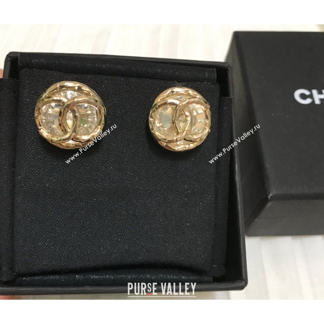 Chanel CC Stud Earrings Gold 2021 082501 (YF-21082501)