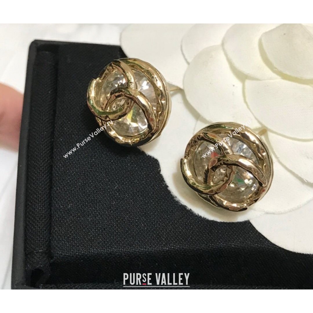 Chanel CC Stud Earrings Gold 2021 082501 (YF-21082501)