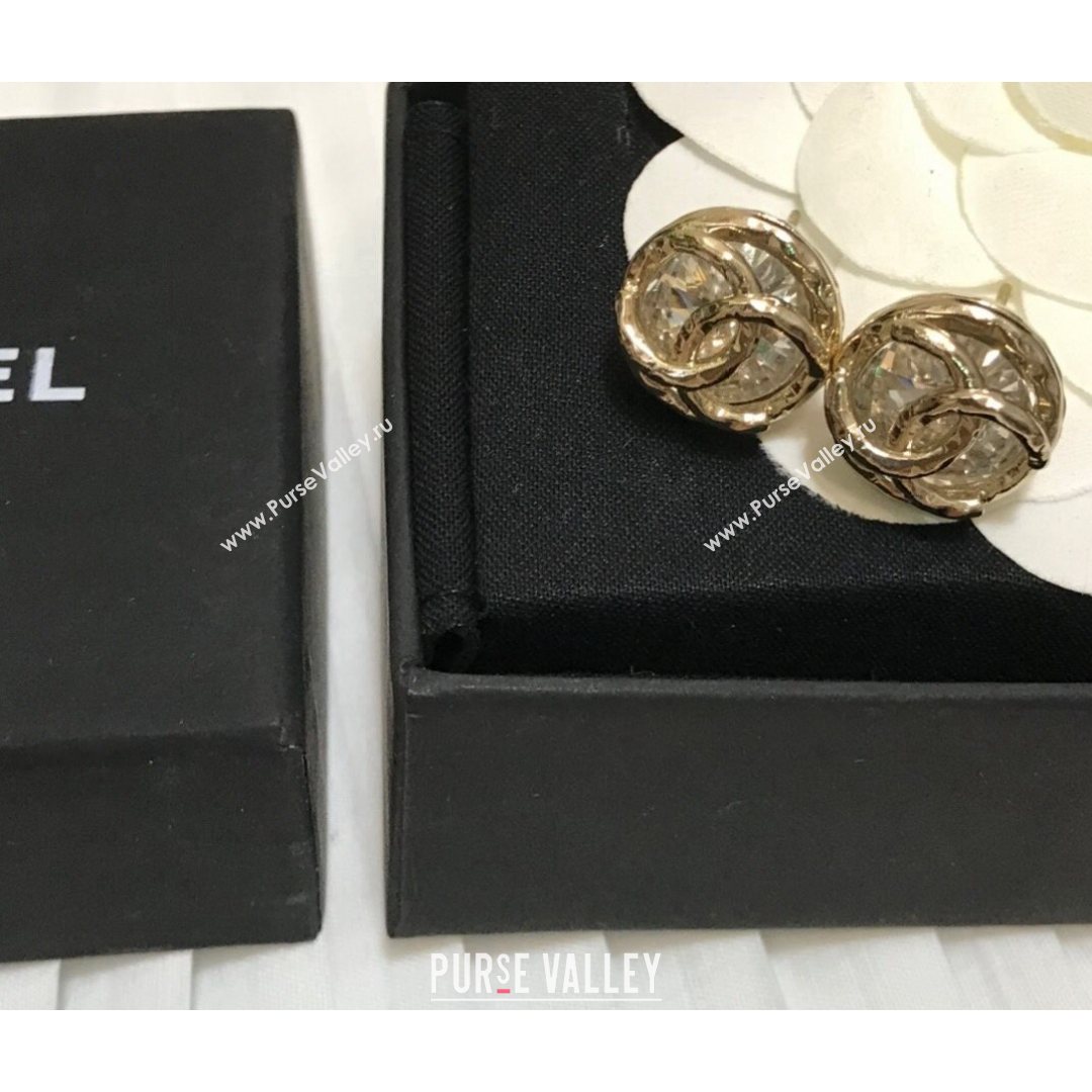 Chanel CC Stud Earrings Gold 2021 082501 (YF-21082501)