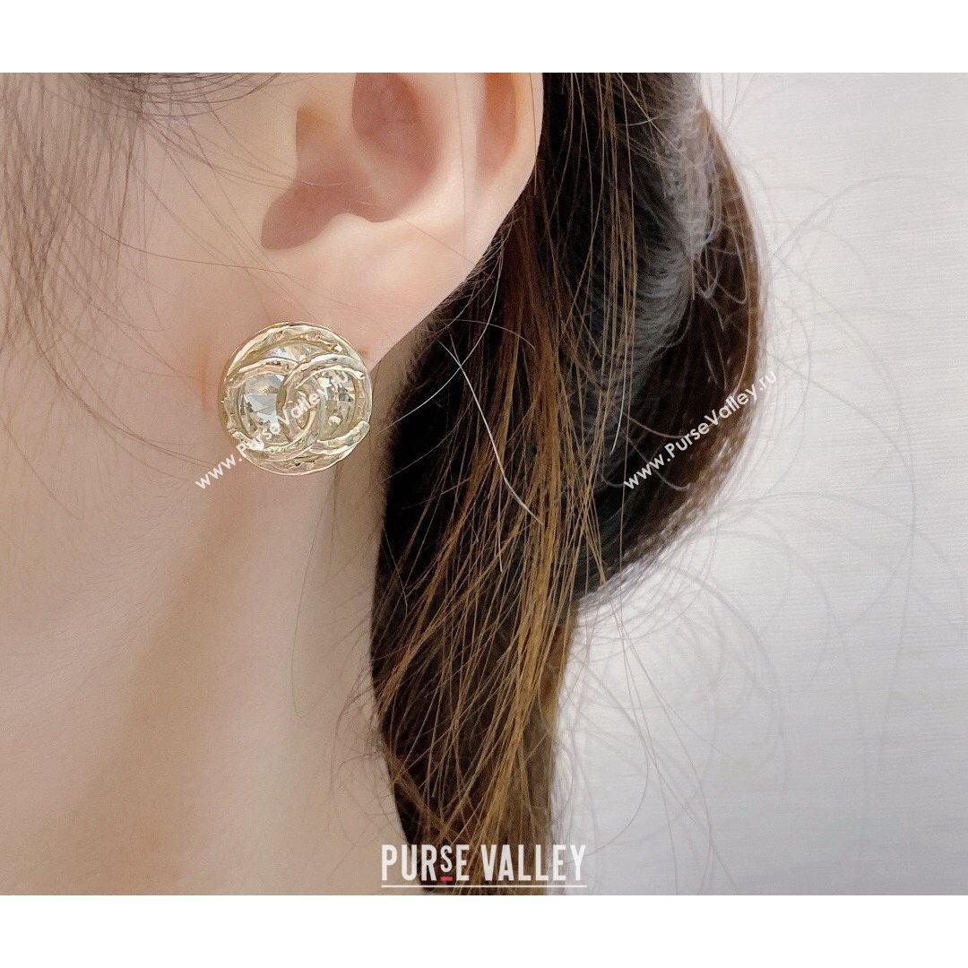 Chanel CC Stud Earrings Gold 2021 082501 (YF-21082501)