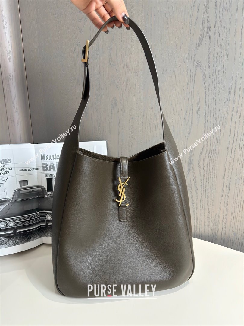 Saint Laurent LE 5 À 7 Supple Large Bag in Smooth Leather 753837 Light Musk 2024 Top (HONGS-24050729)